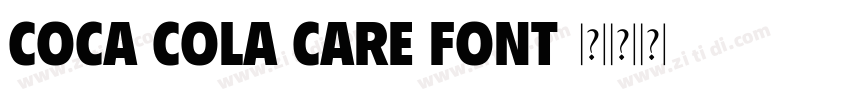 Coca Cola Care Font字体转换